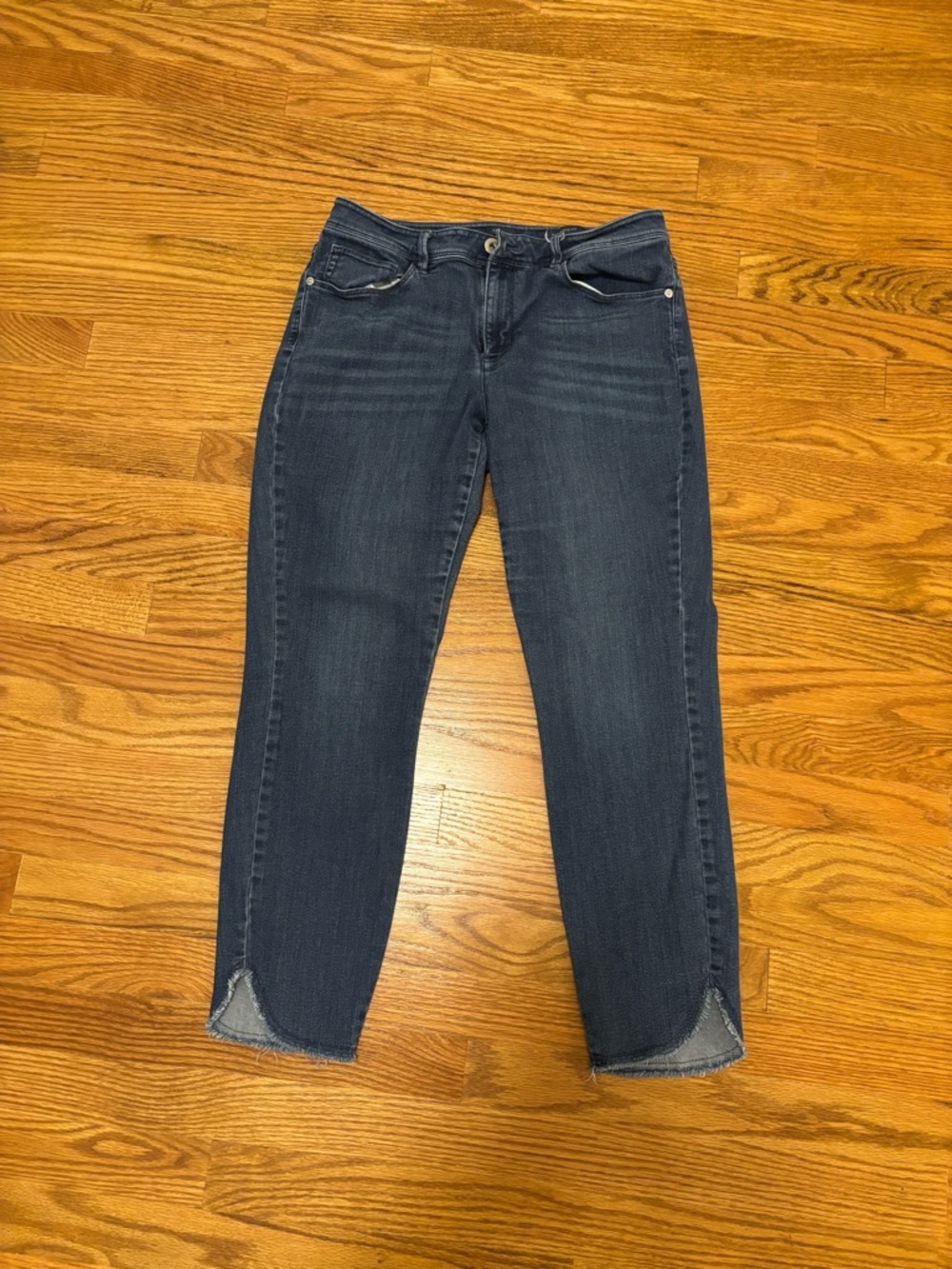 J. Jill tulip hem blue ankle jeans